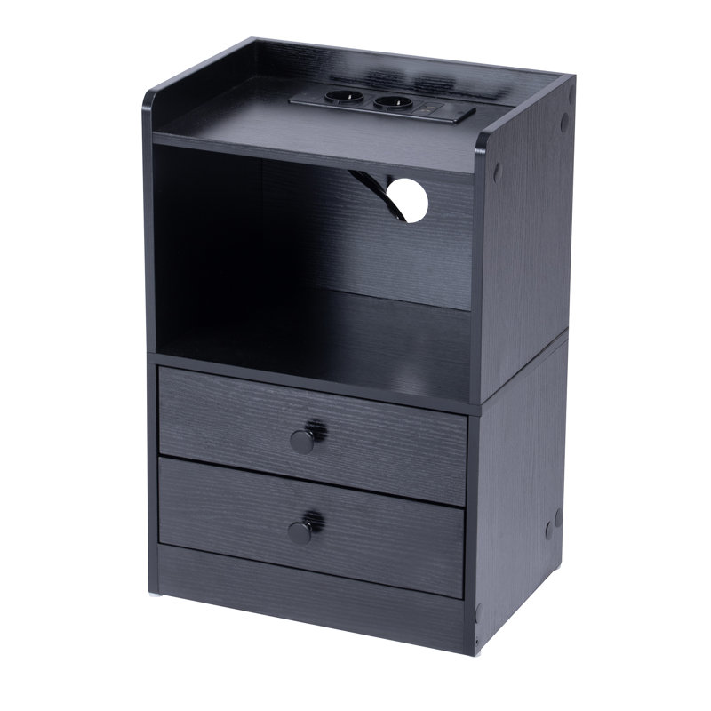 38cm W Manufactured Wood Bedside Table, Individual