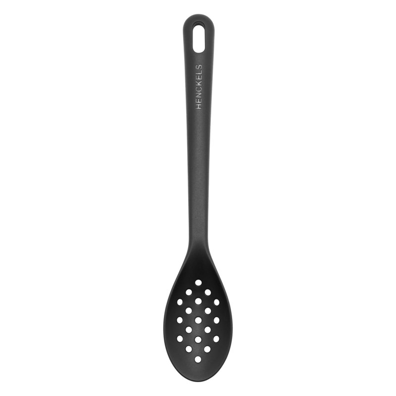 Black Silicone Heat-Resistant Skimming Ladle with Hanging Loop