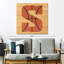 Basketball lettre S - impression sur toile tendue-1235685501