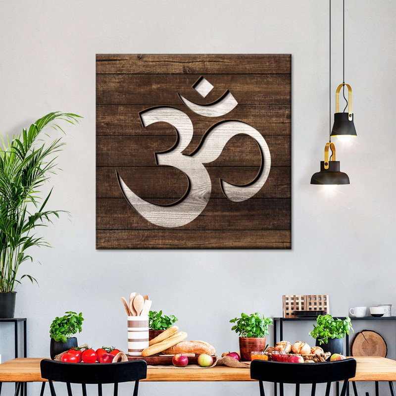 Spiritual Om I, reproduction sur toile, H 16 po x l 16 po x P 1,25 po