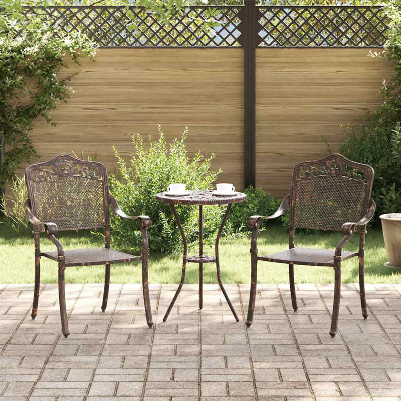 Patio Dining Armchair, Bronze 