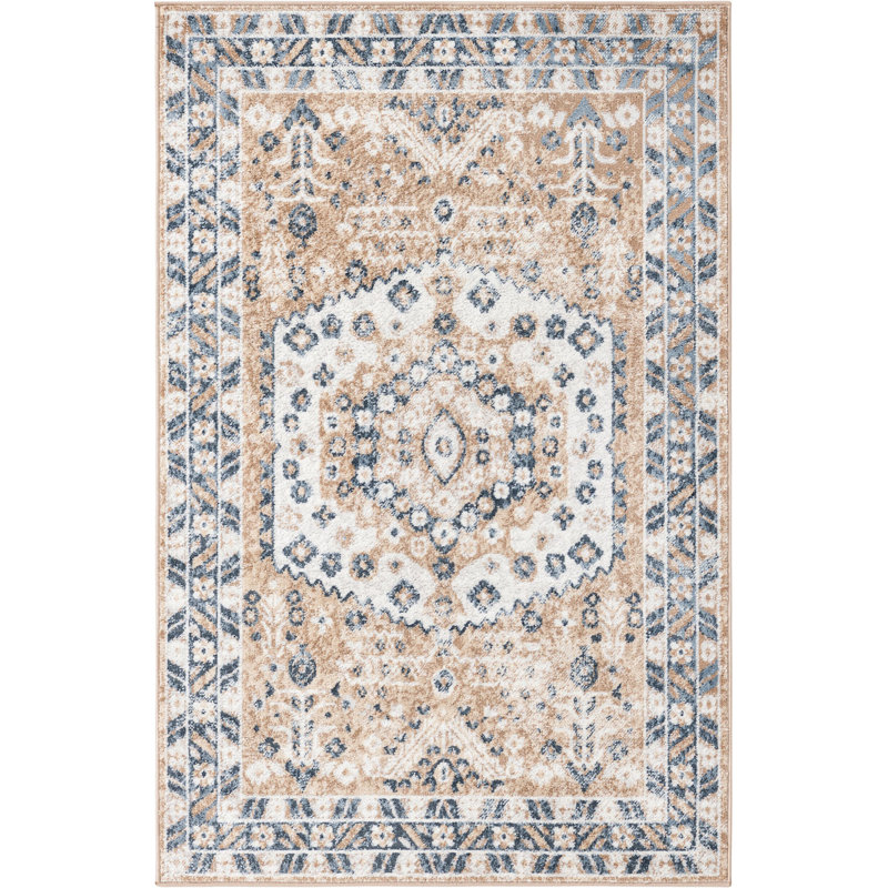 Deral Oriental Indoor Rug, Rectangle 4' x 6'