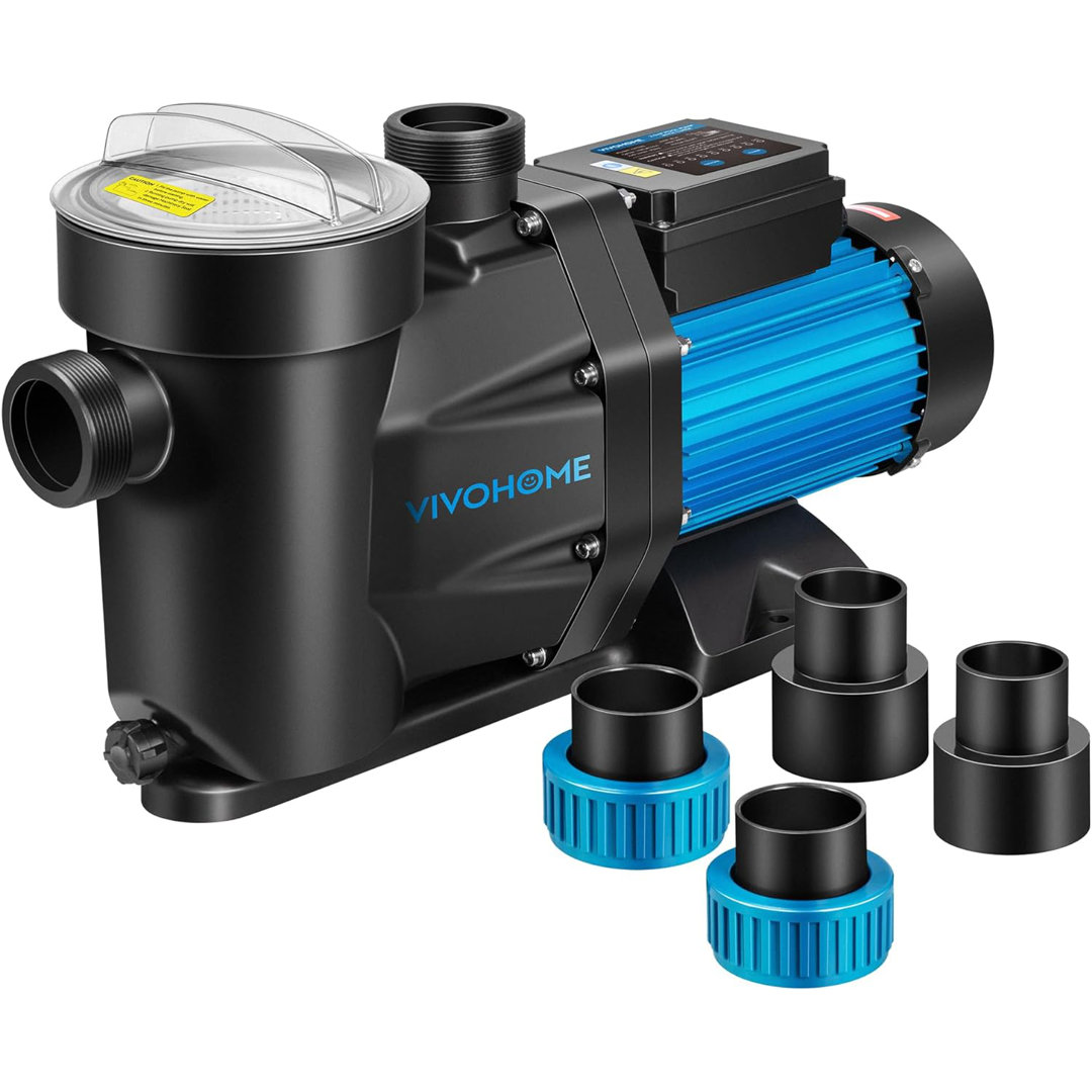 1.5 HP Self Primming Swimming Pool Pump with Timer VIVOHOME
