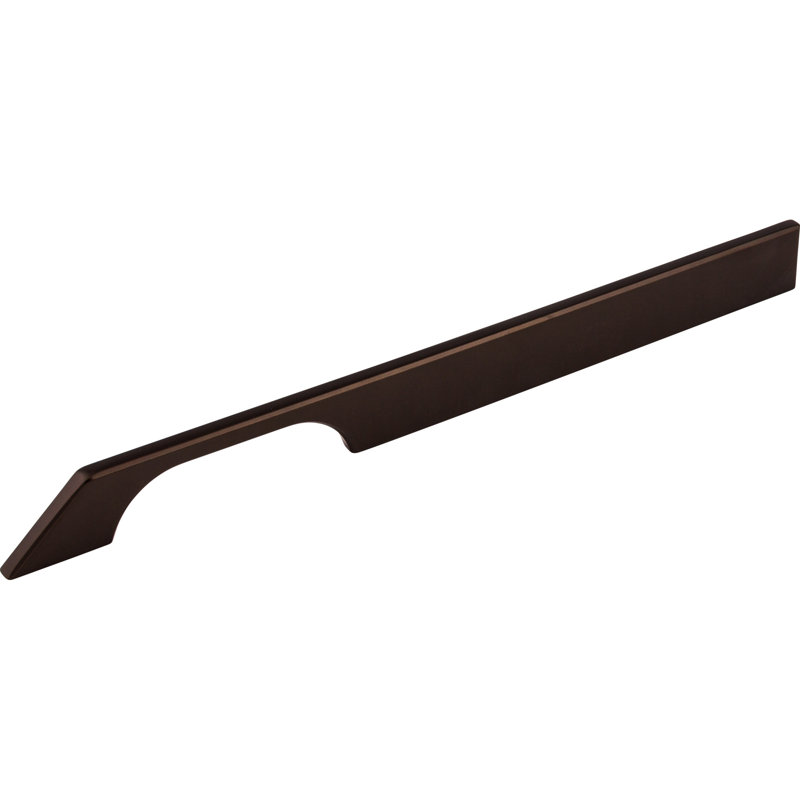 Tapered 5" Center to Center Bar pull, Black, 12" Center to Center