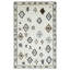 Rivah Hand Tufted Geometric Area Rug in Ivory/Brown/Black-450591681