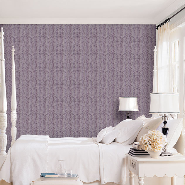 10m L x 53cm W Roll Wallpaper, Purple