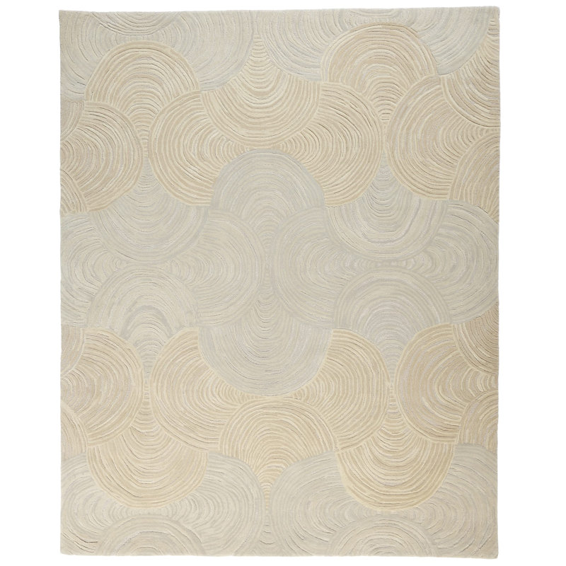 Merinque Ivory Tufted 8X10
