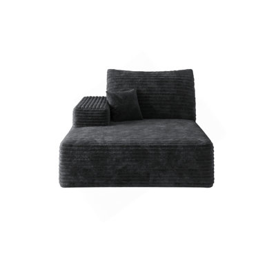 Y119-RIGHT-SLEEPER-BLACK-SOFA