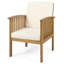 2 chaises d'extérieur avec assise profonde et résistance aux intempéries, rembourrage central de 2 chaises, sièges larges, coussins d'eau