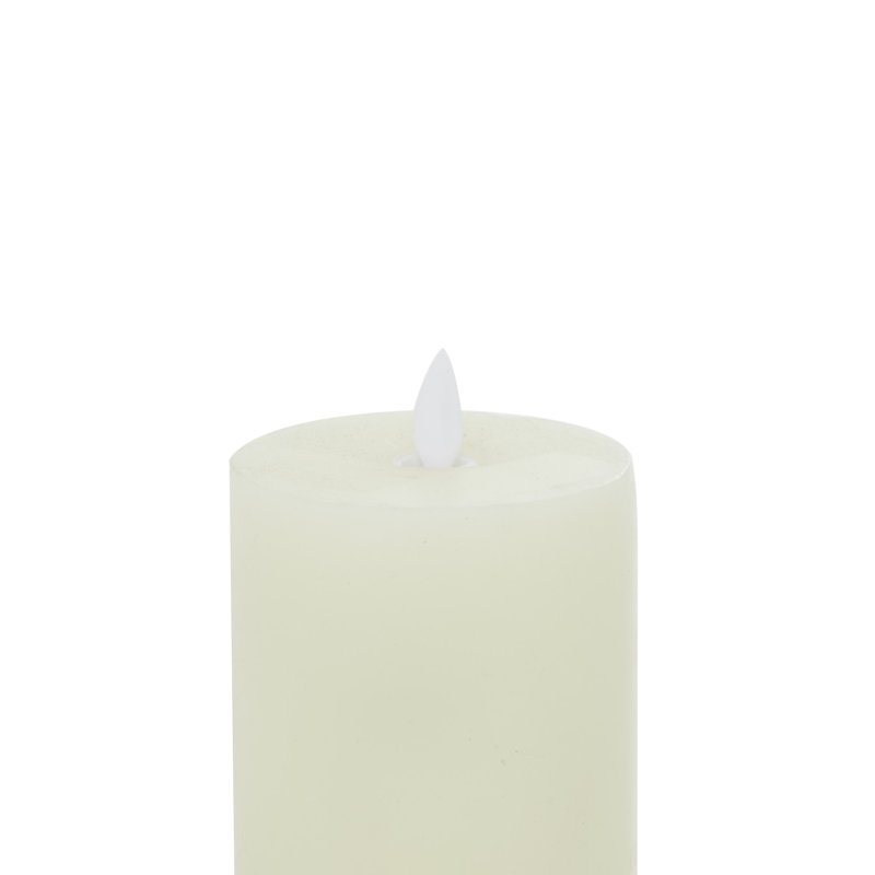 Flameless Candle, 5" H x 3" W/4" H x 3" W/3" H x 3" W, Cream