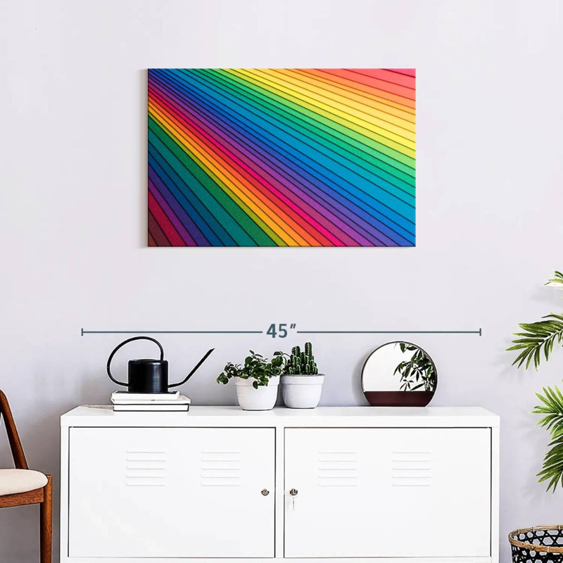 Hiltrud Rainbow Paper Stack, 20" H x 30" W