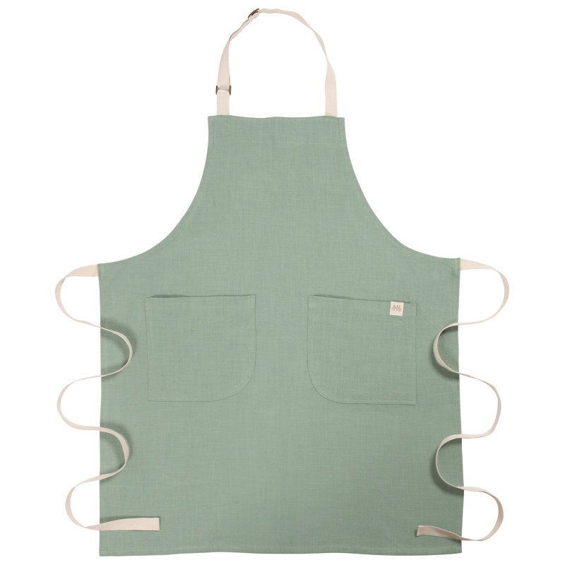 Tablier en coton Monaco, Vert minerai