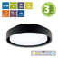 Pillay Black 25cm H Integrated LED Outdoor Bulkhead Light-1025479369