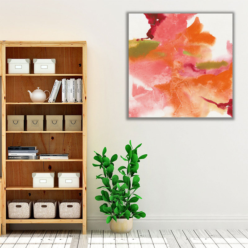 Pensées de printemps I - reproduction d'art sur toile, H 12 po x l 12 po