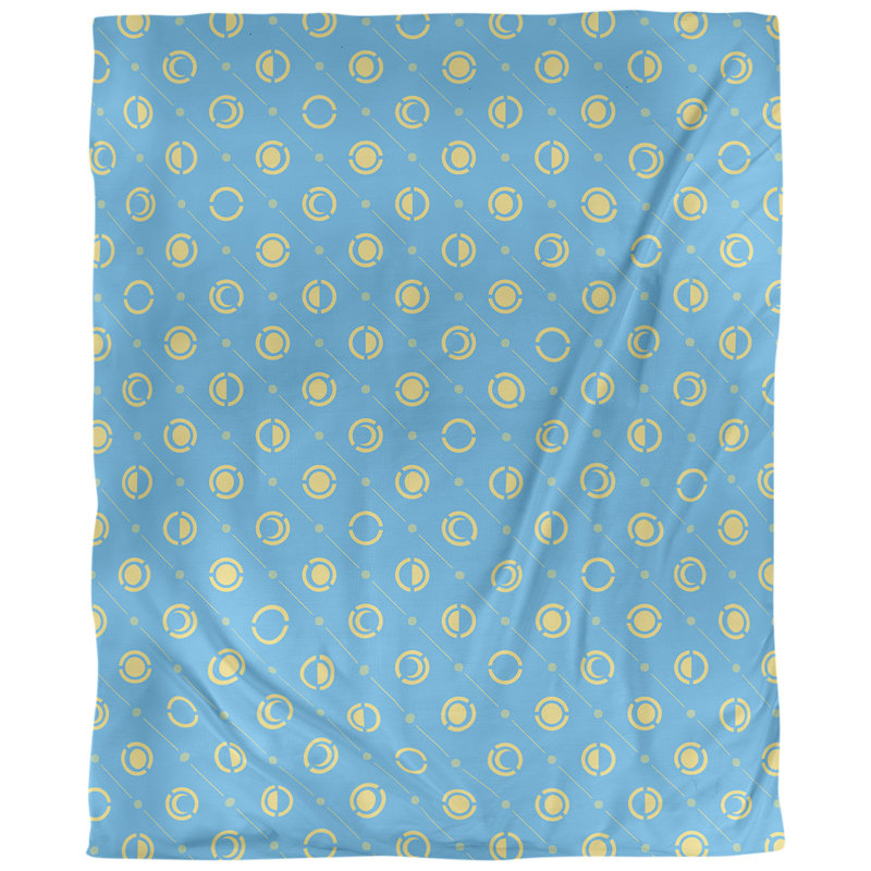 Tissu de phases lune, Bleu sarcelle/jaune, L 54 po x l 36 po, Lin huître palazzo