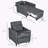 Sleeper Convertible Chair Bed with Adjustable Backrest