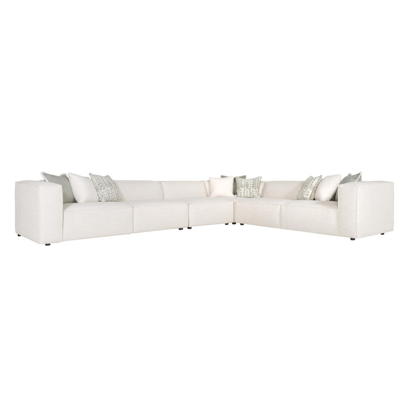 Bliss Modular Sectional, 28" H x 160.5" W x 123.5" D, 6