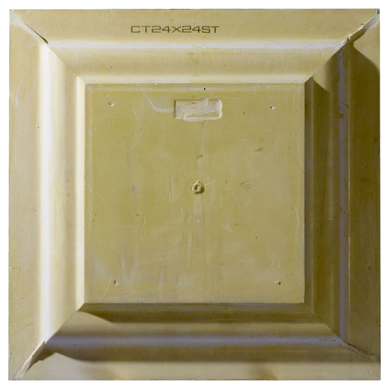 Star 24'' L x 24'' W Polyurethane Glue Up Ceiling Tile In White