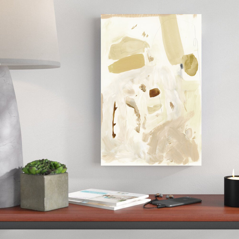 Markings In Beige II, 18" H x 12" W