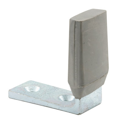 Butoir de porte Prime-Line, acier au fini aluminium brossé (paquet de 1)
