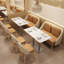 Banc de restaurant simple et élégant
