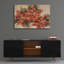 «Poinsettia Trio» par Cheri Blum, art mural en verre acrylique-1156324991
