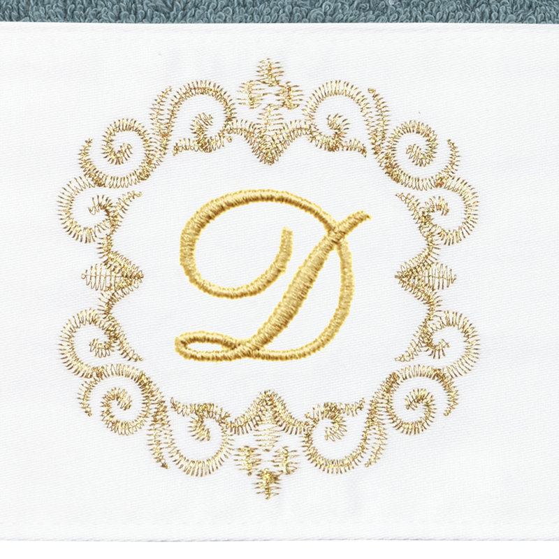 Winston Porter 100% Turkish Cotton MONICA 2PC Embellished Hand Towel Set, D