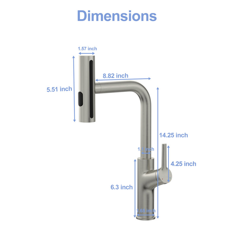 33-Inch Single Bowl Topmount Kitchen Sink In 16 Gauge T304 Stainless Steel With Pull-Out Faucet, Soap Dispenser, And Rolling Drying Rack - 41 Multi Faucet 360 Swivel, X-Shaped Drain, Pad 33 X 22 10