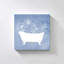 "Floral Silhouette Bath I" par Daniela Santiago, reproduction sur toile-848011114