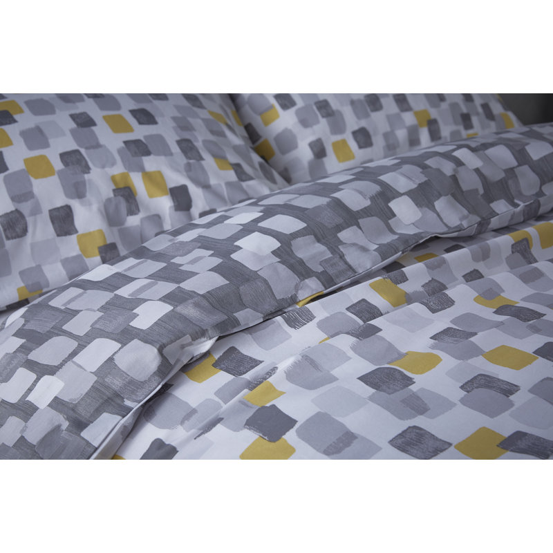 Brushstrokes Grey, Single - 1 Standard Pillowcase