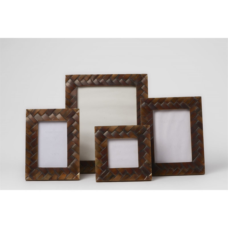 Zephyr Bone Embossed Picture Frame, 5" x 7", Brown  