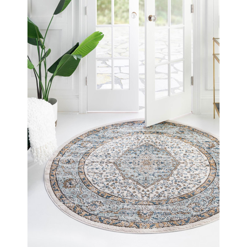 Tapis bleu Weingartner, Rond 6 pi 1 po