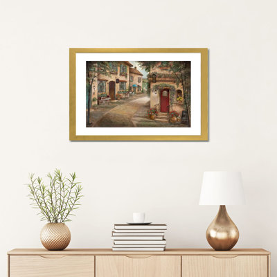 Café pittoresque par Ruane Manning - reproduction d'art