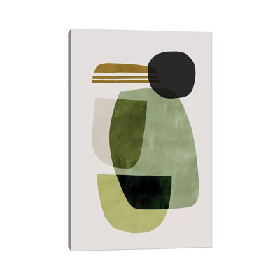 «Green Abstract» par Dan Hobday, reproduction d'art sur toile tendue