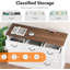 6 Drawers Dresser for Bedroom, Wood Modern Dresser Chest of Drawers Organizer Storage, Rustic Tall Farmhouse Dresser Chest of Drawer for Living Room, Closet, Hallway Children's Room