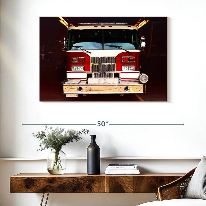 Mehar Fire Truck, 26" H x 39" W