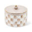 Mocha Check Trinket Box