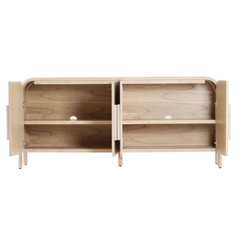 Serenia 4-Door Buffet - Weathered Sand, Weathered Sand