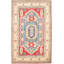 Tapis unique en laine noué à la main Gazni des années 2010 de 6 pi 5 po x 10 pi 3 po or / bleu Qaiden