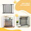 Pressure Fit Safety Gate for Doors Dog Gate with Auto Close 75-103 cm - Black