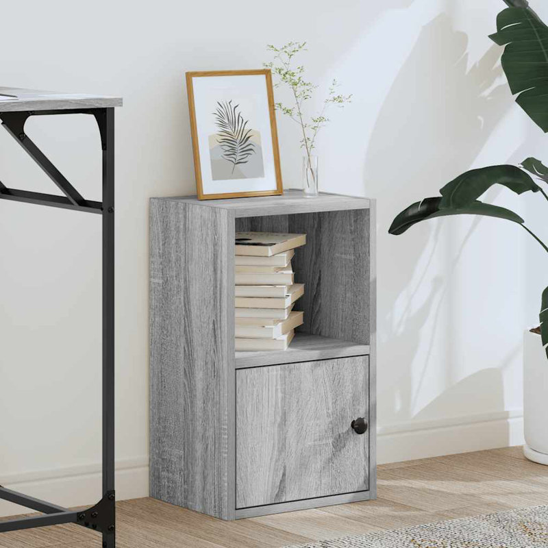 Conary 31cm W Bookcase, (2 Shelves) 52cmH x 31cmW x 24cmD, Grey Sonoma