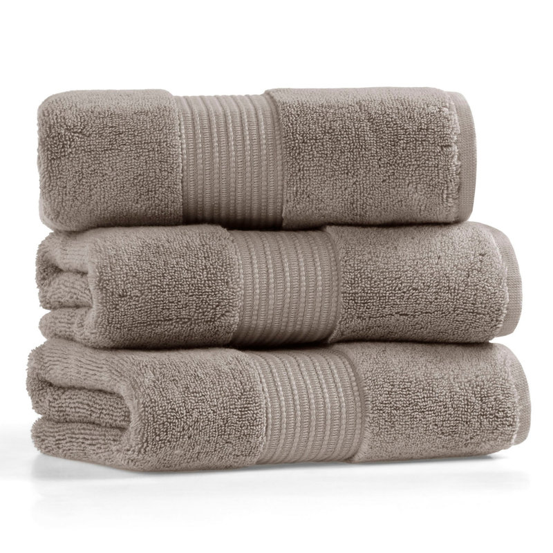 Luxueuse serviette de bain 100% coton, gris chaud, 39,4 po x 70,9 po | Tissu doux et absorbant 450 g / m² | Lavable à la machine, cycle délicat, séchage par culbutage à basse température | Parfait pour le spa, la maison et la plage, conception ultra-confortable