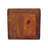 Wood Floating Mini Chestnut Nightstand, 2-Drawers, Shiny Knobs