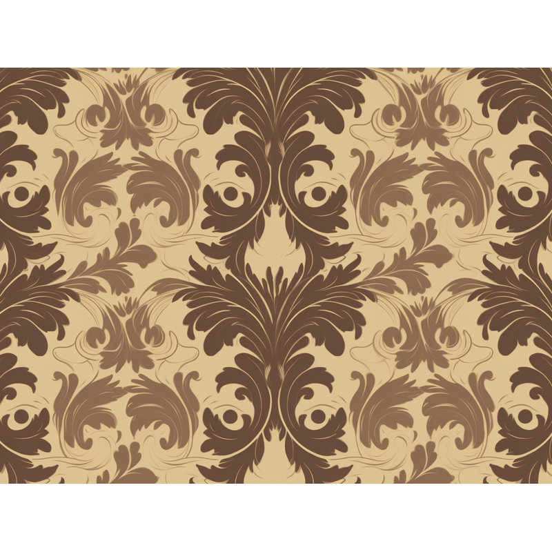 Mikheil Damask Shower Curtain, 93'' H x 70'' W