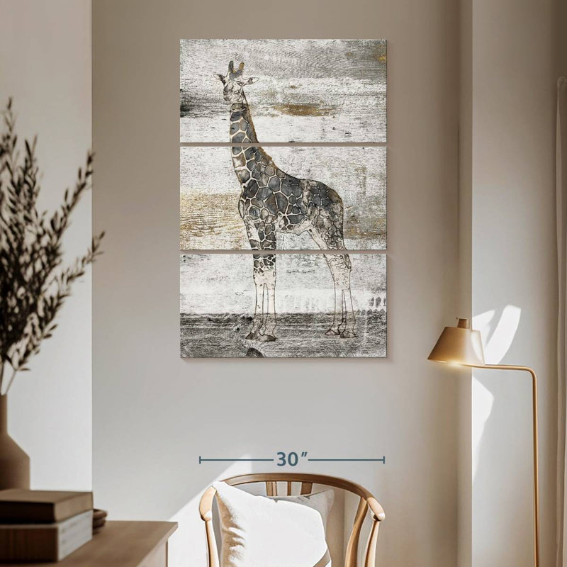 Brampt Giraffe Stare, 65" H x 42" W