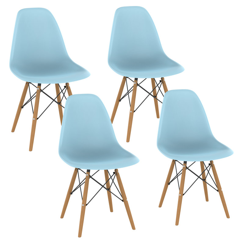 Josclyn Side Chair for Bedroom Kitchen Office, Sky Blue