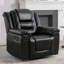 Fauteuil inclinable manuel et pivotant à 360 ° avec accoudoirs larges pour le salon, la chambre à coucher-1799389604
