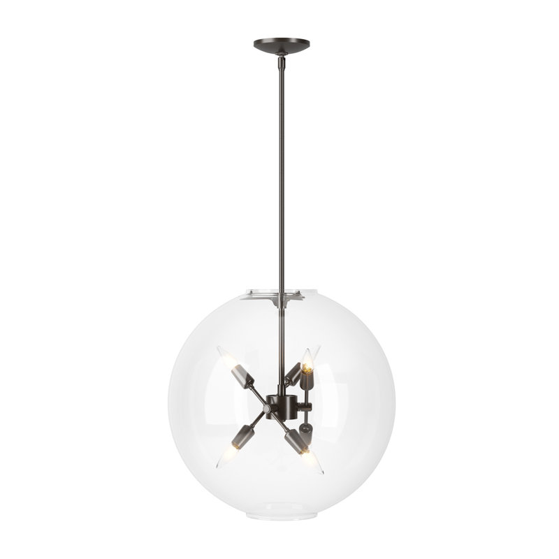Luminaire suspendu 6 lumières Sfera, Bronze huilé