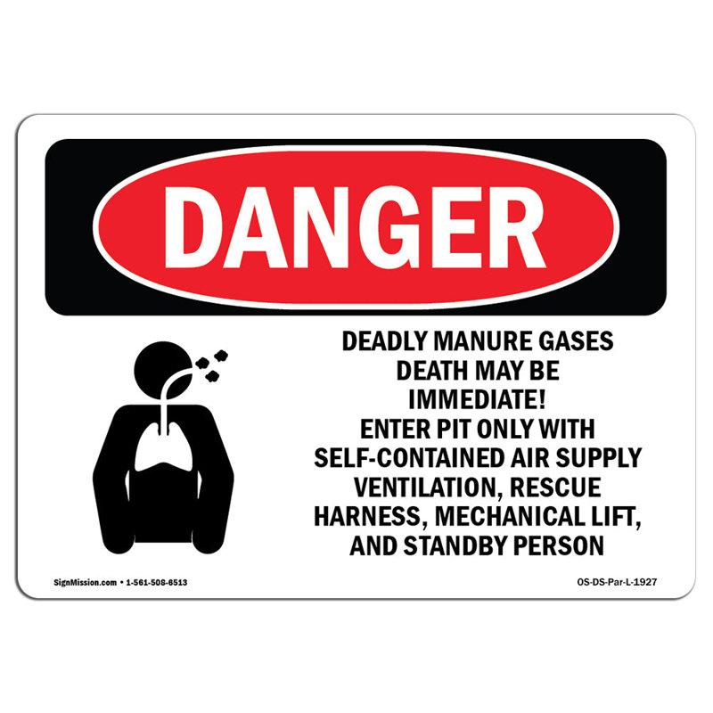 Panneau de danger OSHA, H 12 po x l 18 po x P 0,1 po