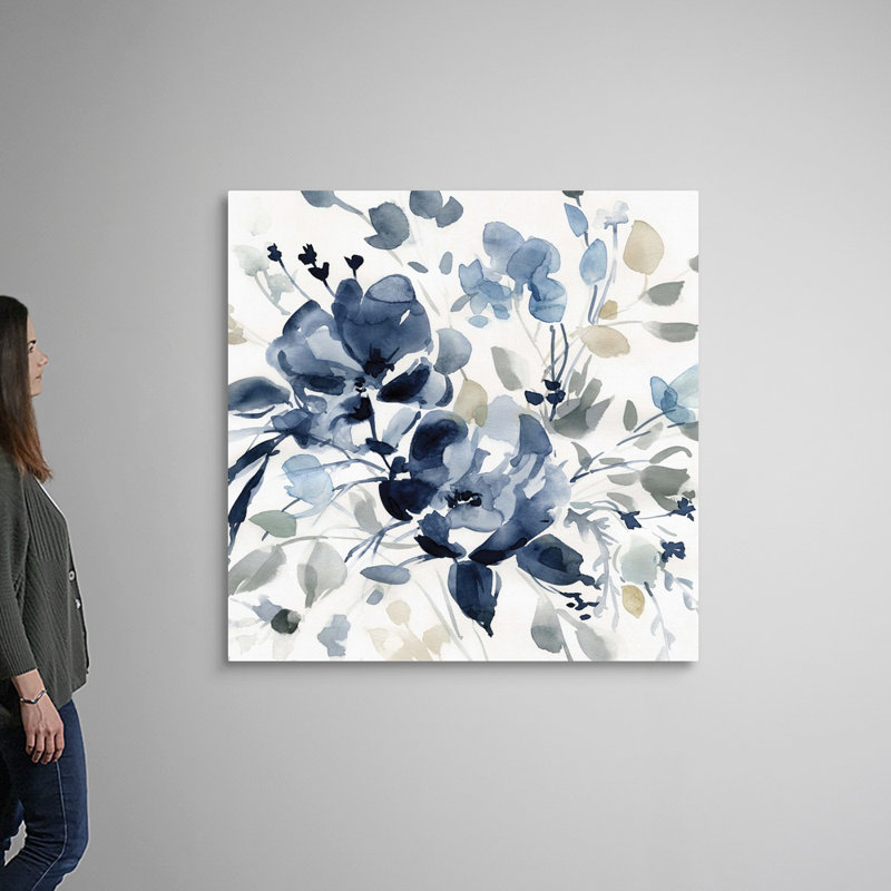 Indigo Garden II - reproduction d'art sur toile, Toile tendue, H 48 po x l 48 po x P 1,25 po